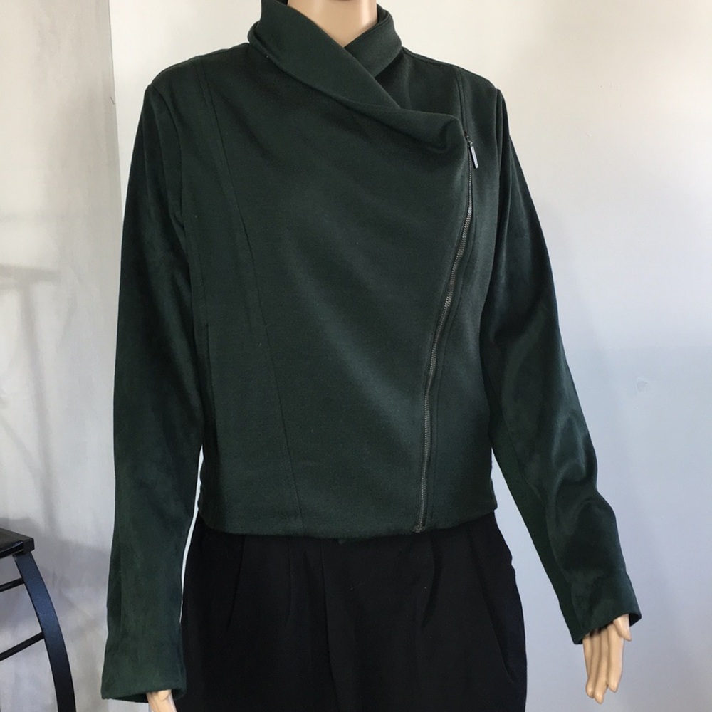 H by Halston faux suede jacket